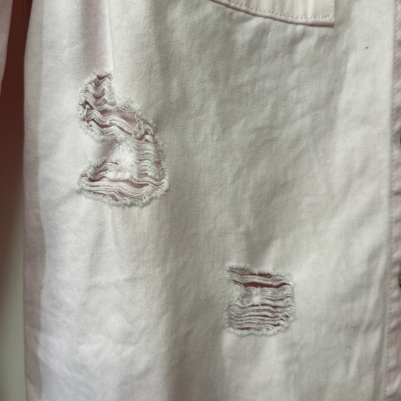 Pre Loved:  Forever 21 Men's Size Small Pink Jean Oversized Shirt - Picture 5 of 6